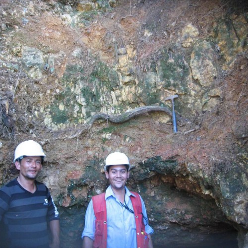 Vein at the entrance of Chavaria Mine